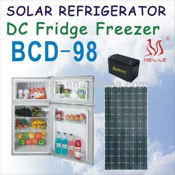 BCD-98 DC Solar refrigerator,DC Solar Fridge Freezer 98L