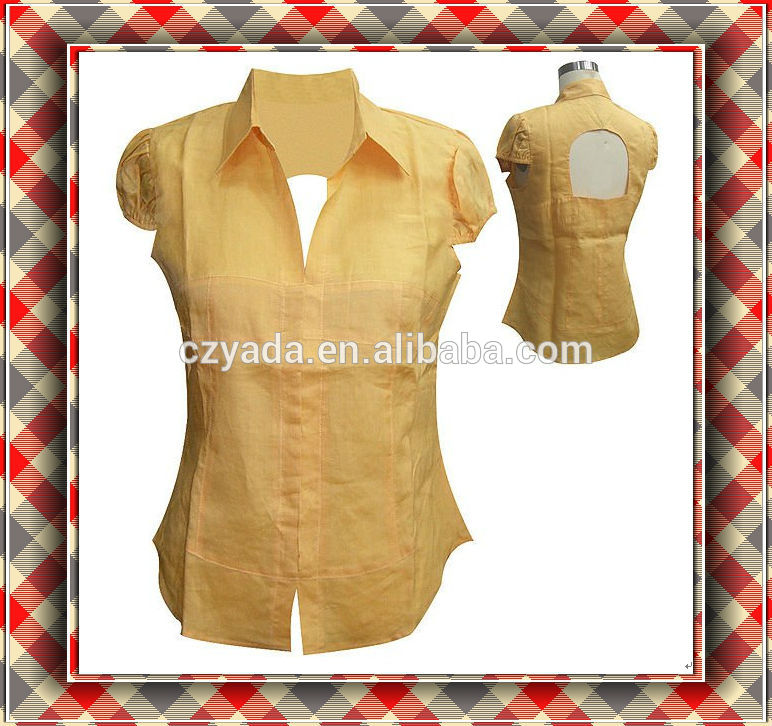 Women Blouse design women Clothing Clothing blouse  Design, Neck Women Blouse  Back  View