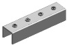 Hot dipped Galvanized U Steel with holes