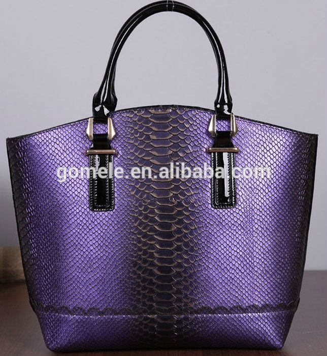 Luxury purple color handbags,snake leather women tote fashion bags ... Luxury purple color handbags,snake leather women tote fashion bags ...