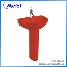 red pedestal sink promotion