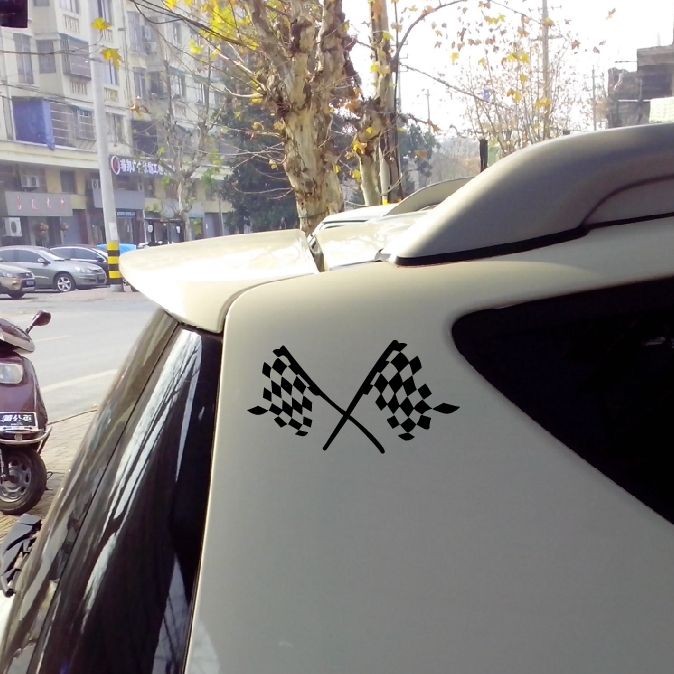 Купить Авто наклейки Спидвей квадратную сетку флаг аппликация ...