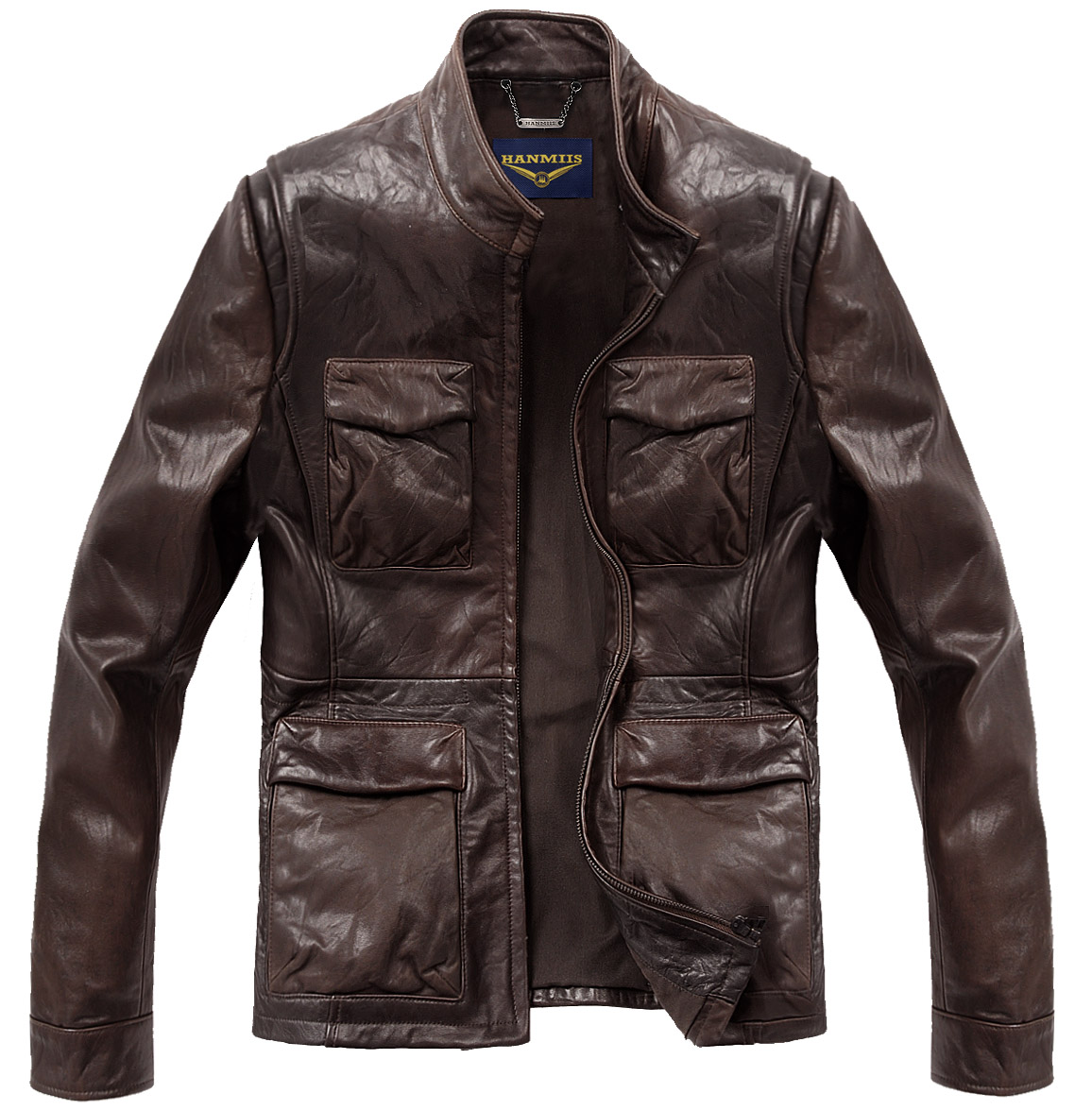 Купить кожаный пиджак воротник тонкие замшевые Мужские кожаные ...