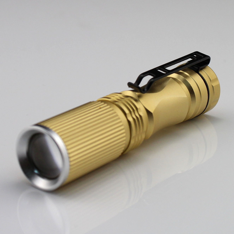 Free Shipping! Wholesale High Power Q5 450LM Mini Waterproof Zoomable Adjustable Focus Torch flashlight(China (Mainland))