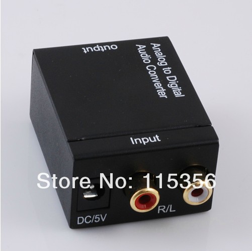 Digital Optical Coax Toslink to Analog Audio Converter DAC Fiber with ...