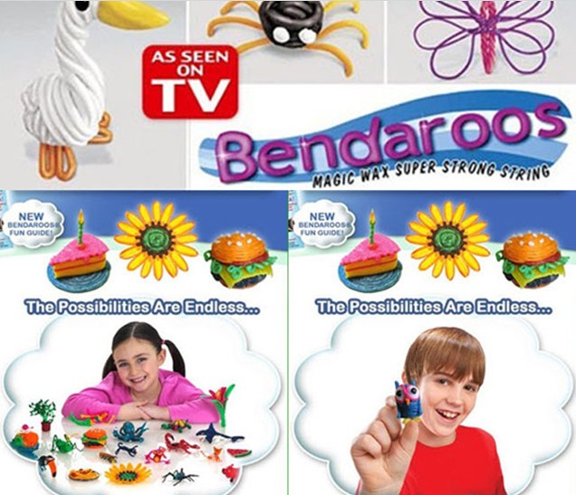 HKPOST FREE SHIPPING As Seen On TV Bendaroos intelligence toys wax cord 13 500 wax(China (Mainland))