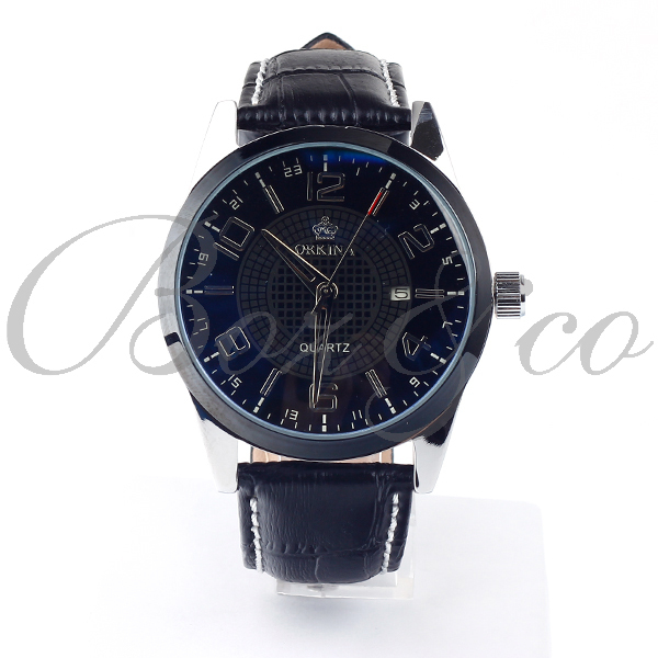 ... : Sale-Items-Quartz-Watches-For-Men-ORKINA-Leather-Luxury-Watches-Men