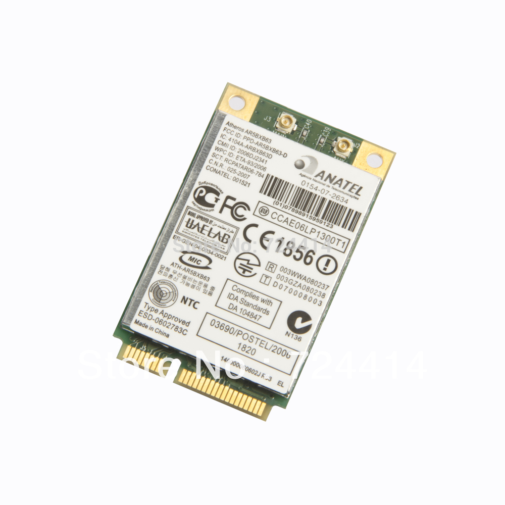 ATHEROS AR5BXB63 AR5007EG AR2425 MINI PCI-E WIRELESS WIFI G CARD