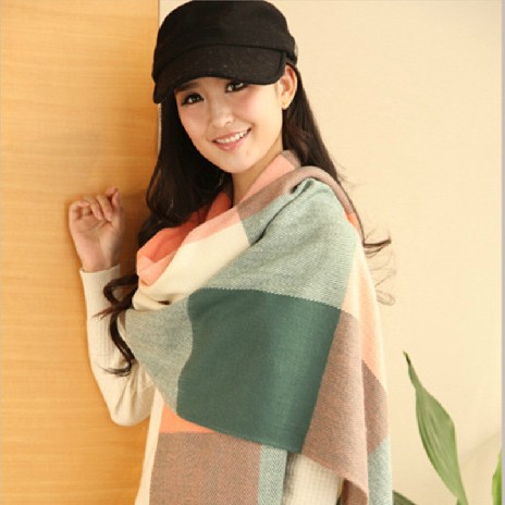Женский шарф autumn women scarf fashion plaid scarf female women cape dual-use super long plaid scarf 4 colors for your choosing Женский шарф autumn women scarf fashion plaid scarf female women cape dual-use super long plaid scarf 4 colors for your choosing