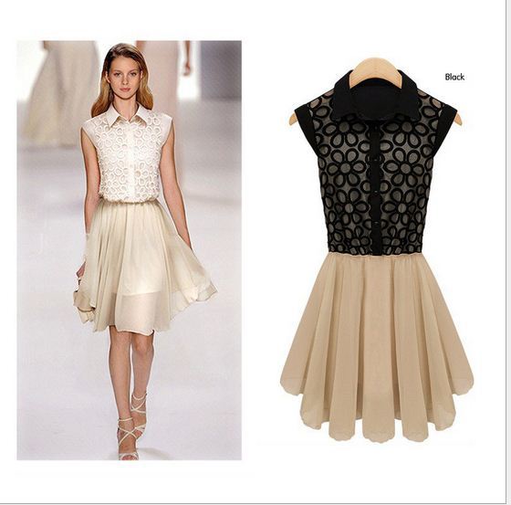 Free shipping!New Fashion Denim Vintage Cute Dress High Street Active