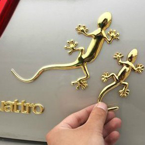 Full metal big gekkonidae car stickers gekkonidae king metal car stickers personalized car stickers