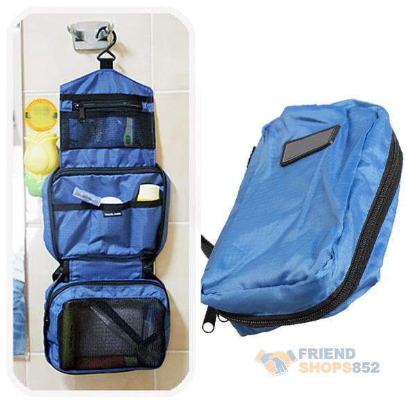 #F9s suspensão multi função maquiagem saco cosmético necessaire bolsa armazenamento azul