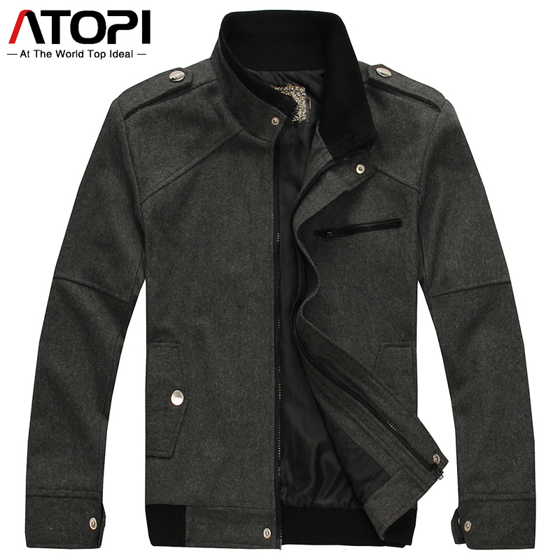 Free shipping New arrival atopi men s clothing double layer stand collar jacket spring and autumn