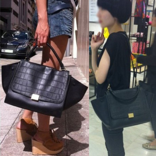 2013 fashion crocodile pattern bags large capacity messenger bag handbag female bags
