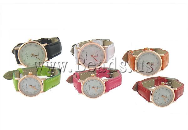 Free shipping Fashion Watch Bracelet Jewelry For Men Zinc Alloy with PU mixed colors nickel lead