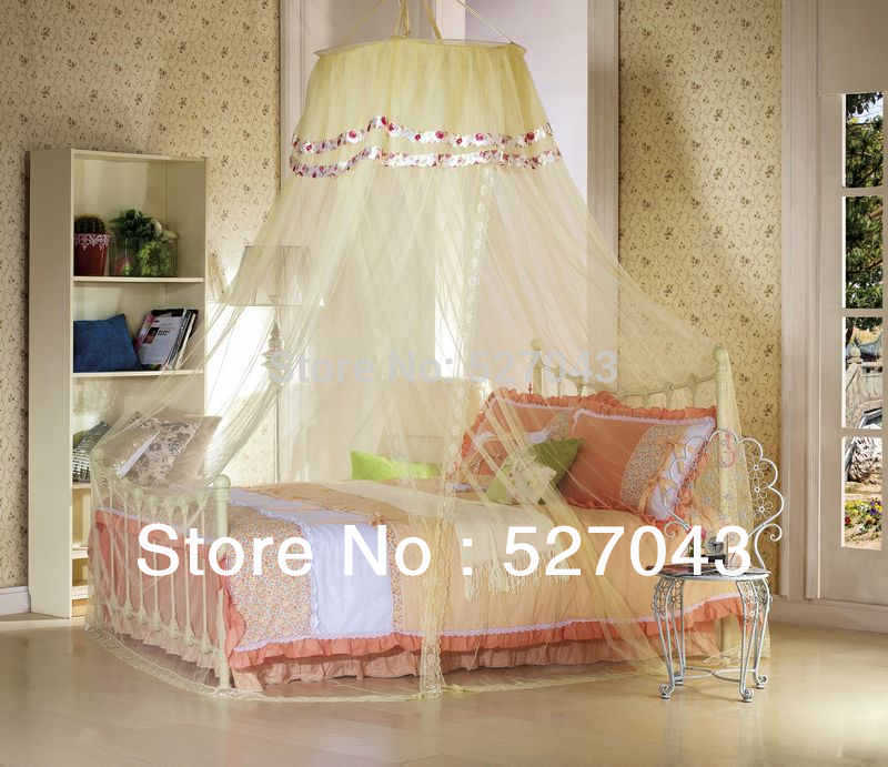 ... Net-Beds-Canapy-Bug-Fly-Bee-Netting-Mesh-Bedroom-Curtains-WN02-Free