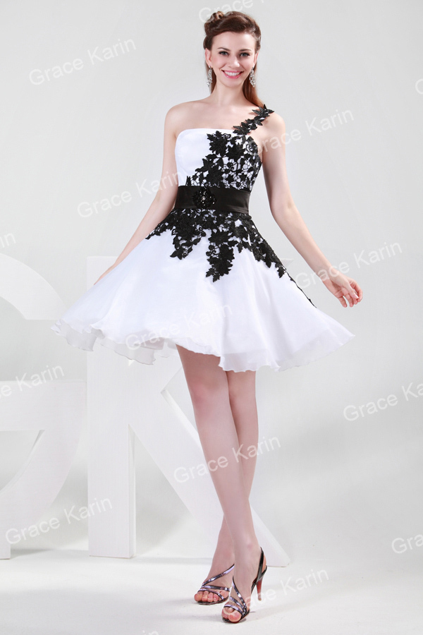 ... Satin (High Quality Organza) + Lace Short Prom Dress CL4288(Hong Kong