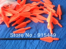 LOT20 Hot free shipping  arrow nocks plastic tails with feather for recueve archery bow
