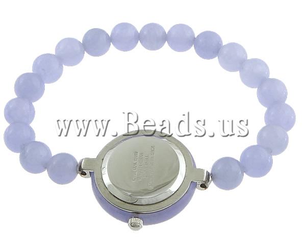 Free shipping Fashion Watch Bracelet Chinese Jewelry Company Jade with Zinc Alloy platinum color plated 32x29x9