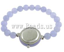 Free shipping!!!Fashion Watch Bracelet,Chinese Jewelry Company, Jade, with Zinc Alloy, platinum color plated, 32x29x9.5mm, 8mm