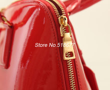 2014 Women Handbag Shoulder Bag Famous Brand Fashion Designer Handbags Genuine Patent Leather Middle Size