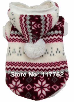 Retail Red Snow Pet dogs Cotton winter coat Free Shipping Dogs Clothes new clothing for dog