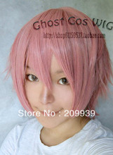 kk 00100 Vogue short Pink straight cosplay men’s hair full wig/wigs festival gift