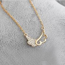 N202   Korea clavicle chain sweet Love Wings Necklace B1.1