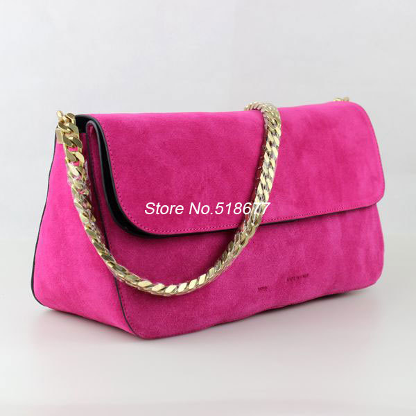 2014 Women Clutch Handbag Shoulder Bag Handbag Fashion Handbags Designers Brand Famous Gourmette Suede Leather Small