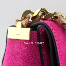 2014 Women Clutch Handbag Shoulder Bag Handbag Fashion Handbags Designers Brand Famous Gourmette Suede Leather Small