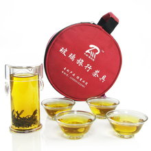 Hot selling new 2013 Portable glass tea set trainborn 1 binaural cup travel tea hc2058  the Chinese kung fu teaset