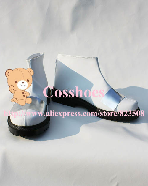Costum made White Men Seeu Shoes from vocaloid 3 Cosplay
