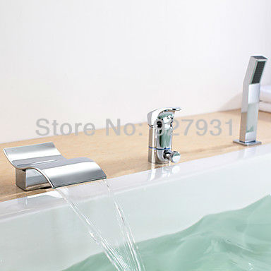 Shipping salon sink faucet bathroom tap mixer Chrome Finish Kitchen ...