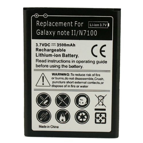 High Quality 1PC 3500mAh Rechargeable Replacement Mobile Phone Li ion Battery For Samsung Galaxy Note 2