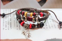 Cupid s Arrow Cupid Valentine s Day gift wedding gifts beaded bracelet leather bracelet LB009