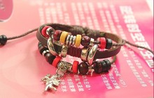 Cupid s Arrow Cupid Valentine s Day gift wedding gifts beaded bracelet leather bracelet LB009