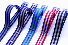 Hot sale 10PCS lots High quality 20MM NATO straps waterproof nylon watch strap 5 color available