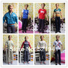Free Shipping 5 sets clothing set for barbie Ken clothes for boyfriend barbie doll
