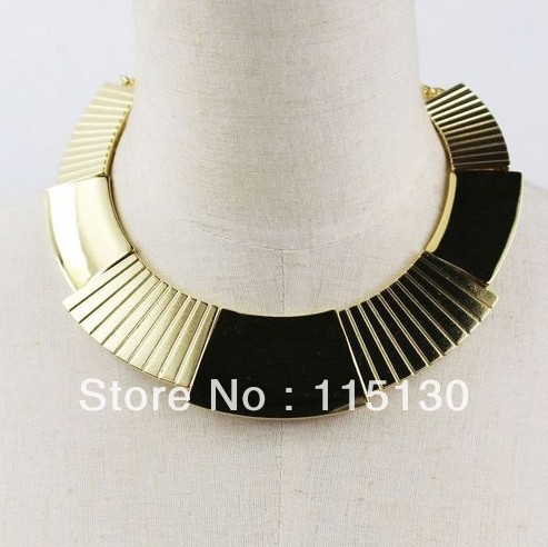 ... Gold Chunky Collar Chain Necklace Fashion Jewelry Wholesale Free