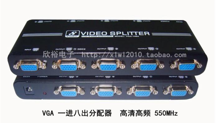 Купить HD vga разветвитель vga часовой вниз vga Сплит экран устройство ...