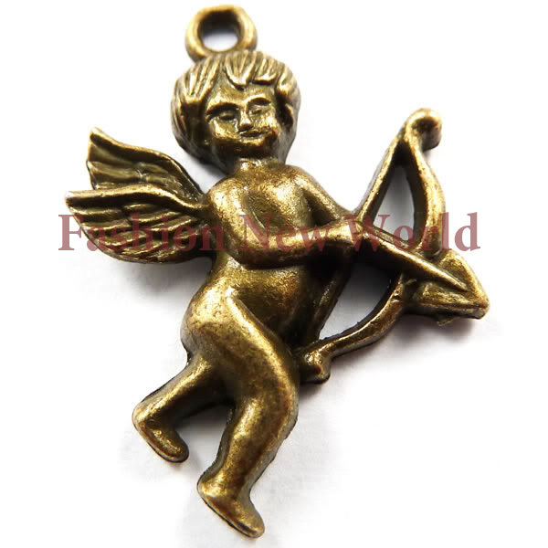 cupid Charms 110pcs lot Antique Pendants Plated Alloy Jewelry Findings T0114