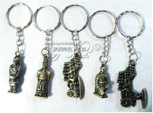 Alloy products terra cotta warriors small keychain souvenir of ...