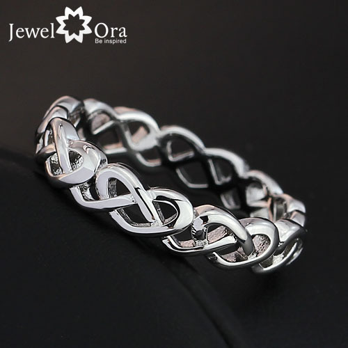 Designer Brand Silver Ring Best Gift Daily Casual Ring Lady Eternity Infinity Love Ring Silveren SI0763
