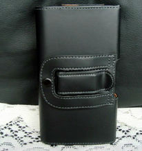   black Waist to hang Leather Pouch for amoi phone Leather Holster Cover for amoi