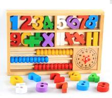 Free Shipping Baby Toys Colorful Wooden Toy Digital Learning Box Montessori Toys Child Educational Toy Montessori