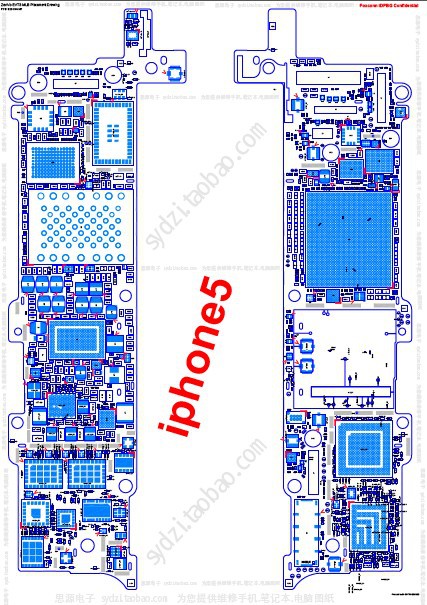 Iphone 5s схема платы с компонентами Iphone 5s схема платы с компонентами