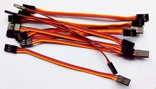 Free shipping 100pcs lot 100mm servo extension wire JR male to lead male extension cable wiring