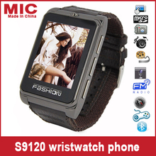 2013 Wristwatch phone Ultra Thin 1 8 touch screen quanband Bluetooth Stopwatch Sound Recorder Watch mobile