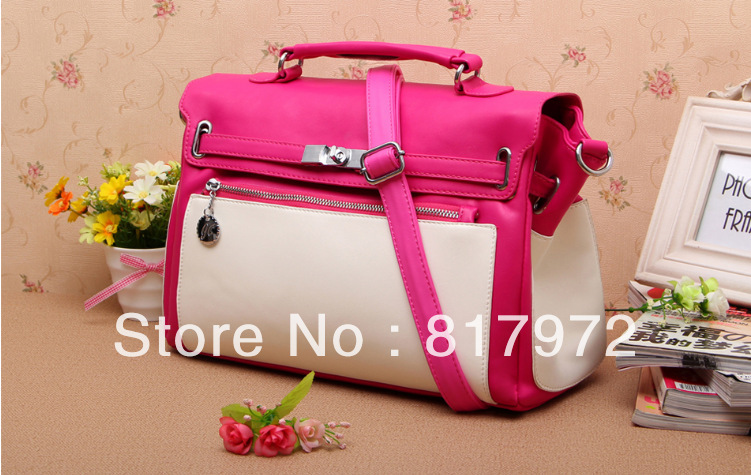Star Style candy color Coat of paint Leather Shoulder Sling Handbag Crossbody Bag 6LY00010