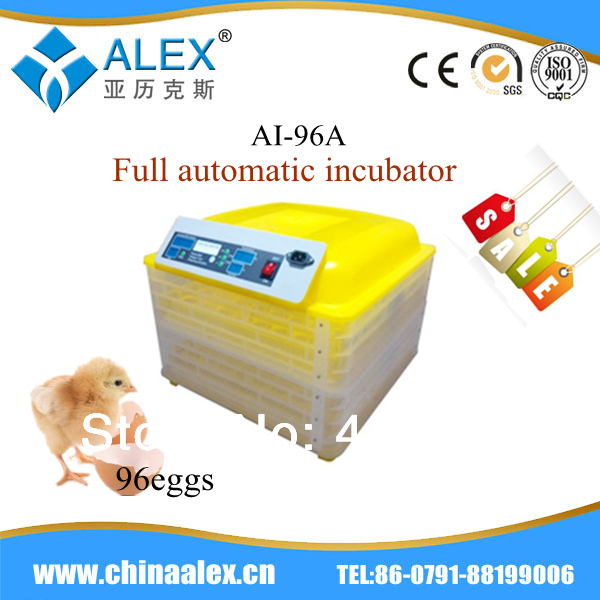  approved high quality chicken egg incubator hatching machine (96 eggs